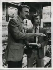 1980 Press Photo Actors Dennis Weaver, Robby Weaver in 