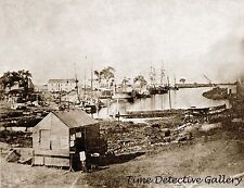 Waterfront, Stockton, California - 1853 - Historic Photo Print picture