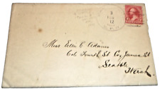 FEBRUARY 1895 GREAT NORTHERN SPOKANE & SEATTLE RPO HANDLED ENVELOPE picture
