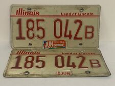 Expired 1985/90 Illinois State License Plate Set Truck Plate Garage/Bar Decor picture