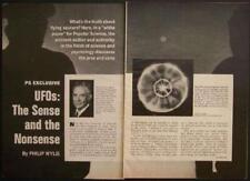 UFO's The Sense and Nonsense 1967 Philip Wylie article picture