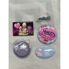 Lot of 5 Vintage Precious Moments Pins Buttons Magnet picture
