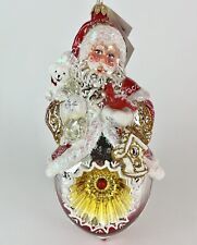 Heartfully Yours By Radko PAPA CLAUS (21352) Santa Glass Christmas Lmtd 423/450 picture