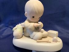 Precious Moments figurine ** boy with donkey ** picture