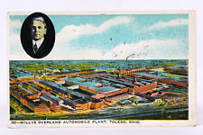 Willys Overland Automobile Plat Toledo Ohio Antique 1919 Postcard picture