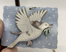 House Mouse Designs Ellen Jareckie Christmas Ornament Vintage Mouse Riding Dove picture