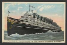 Postcard SEE AND BEE C&B Line Steamer Ship of The Great Lakes picture