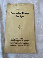 1958 Masonic Temple Booklet Fraternalism Through The Ages Masons Of Pennsylvania picture