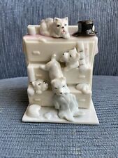 Vintage 1980s Simson Giftware Home Buddies Dogs in Chest Of Drawer’s. picture