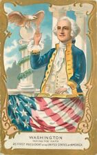 Washington taking Oath 1st President C-1910 Patriotic Postcard 21-10512 picture