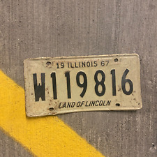 1967 Illinois Trailer License Plate Vintage Auto Tag Garage Wall Decor W 119816 picture