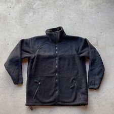 Military Jacket Medium Shirt Cold Weather Synthetic Fleece Black Zip Up Polartec picture