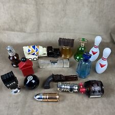 Vintage Lot Avon Mens Cologne-Aftershave 15 Bottles~1970s Gun,Bowling,Billiards picture