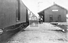 Railroad Train Station Depot Manor Texas TX Reprint Postcard picture