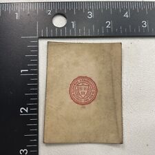 Vtg c 1910s As-Is-Dirty HARVARD UNIVERSITY Tobacco Leather Patch Tobacciana 29F picture