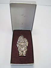 VTG 1973 International Silver Co Santa Claus Silver Plated  Christmas Ornament picture