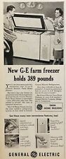 1950 AD.(XH74)~GENERAL ELECTRIC CO. BRIDGEPORT, CONN. NEW G-E FARM FREEZER picture