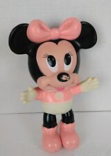Vintage Pink Rubber Minnie Mouse From The 1960's                           (B42) picture