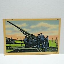 Postcard Vintage Military World War Anti Air Craft Unit Army Marine Armed Forces picture