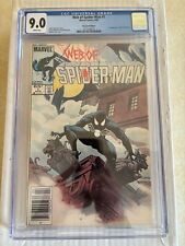 Web Of Spider-Man #1 CGC 9.0 WT Marvel 1985 Charles Vess cover Newsstand Edition picture