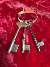 Set of 3 Metal Skeleton Keys Authentic Vintage Jewelry Key picture