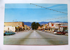 CHELAN, WASHINGTON Post Card, Main Street with CARS, Downtown, Unposted, 1960's picture