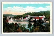 Iron Mountain, MI-Michigan, Hydraulic Works & Falls, c1934 Vintage Postcard picture