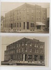 2 1910-20 Montgomery Minnesota Alba Hotel Real Photo Postcards RPPC  picture