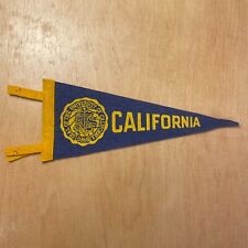 Vintage 1950s University of California 5x9 Felt Pennant Flag picture