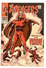 AVENGERS #57 1968 9.0 VF/NM 🔑 1st Vision picture