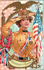 GAR Civil War Daughter Of The Regiment Grand Army Patriotic Postcard picture