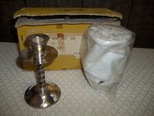 2 Vintage Silverplate Candlesticks Grape Vine Design Made in Spain (LOT 5) picture