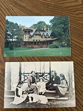 Mark Twain and His Family Hartford Connecticut & Homestead Vintage Postcards picture