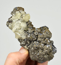 Calcite with Galena and Pyrite - Sweetwater Mine, Reynolds Co., Missouri picture