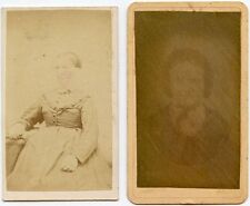 VARIOUS INDIVIDUAL PORTRAITS GROUP OF 5 VINTAGE CDVS picture