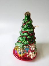 Thomas Pacconi glass Christmas tree w glitter ornament picture