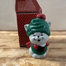 AVON  VINTAGE  1981  CAROLLING  TRIO  CROONING  CAT  CANDLE picture
