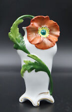 Vintage Poppy Vase by Scheibe-Alsbach, Thuringia Germany Porcelain 6