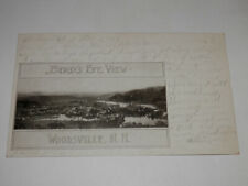 WOODSVILLE NH - RARE OLD POSTCARD - BIRD'S EYE VIEW picture
