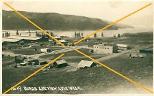 1913 Lyle WA Klickitat County early town view No. 19 birds eye View with NOW picture