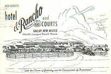 Postcard 1946 New Mexico Gallup Hotel El Rancho Route 66 occupation NM24-1239 picture