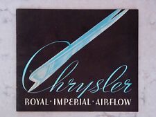 1937 CHRYSLER Royal * Imperial * Airflow 28pg. Brochure ORIGINAL VG+ picture