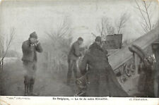 WWI Postcard Le Tir De Notre Rimailho 155 mm Rimailho Howitzer En Belgique M1904 picture