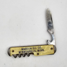 (106) Vintage Camillus Advertising Pocket Knife Corkscrew picture