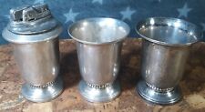 Ronson Sterling Silver Weighted Table Lighter & 2 Cup Set Jubilee GOOD cond. picture