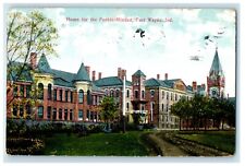 1909 Home Of The Feeble Minded Fort Wayne Indiana IN Posted Antique Postcard picture