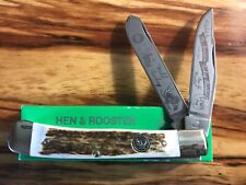 Hen And Rooster Stag Turkey Trapper Solingen Germany 312DS NIB In Case Knife picture
