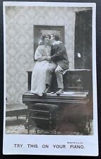 TRY THIS ON YOUR PIANO 1906 RPPC BAMFORTH ENGLAND TO TUCKAHOE NEWYORK POSTED VF picture