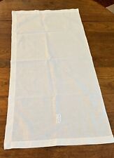 Vintage White Linen Table Runner - Embossed with 