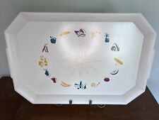 Mid-Century Modern Atomic Serving Tray 1954 Dow Chemical for Waverly 20.5x13.5in picture